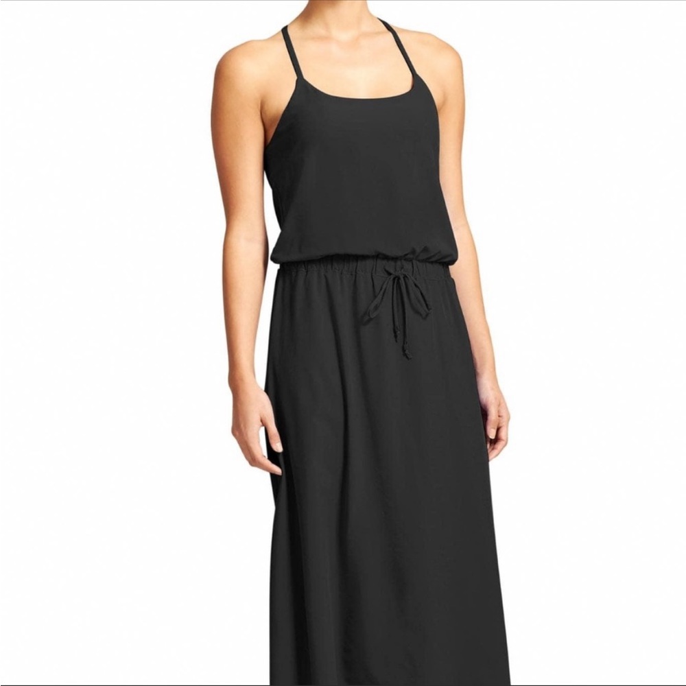 Athleta black Novella high-low sporty dress - Picture 2 of 8
